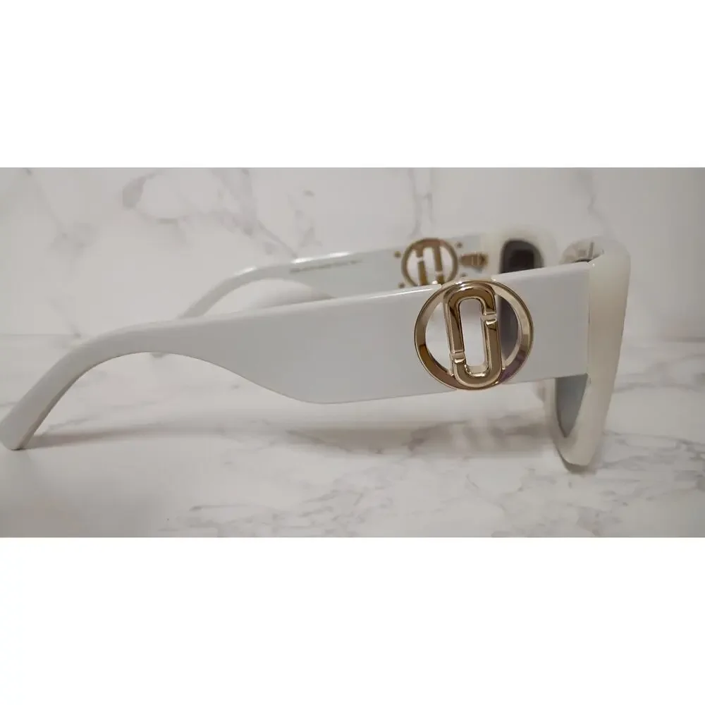 MARC JACOBS MARC 687/S Square Ivory Sunglasses w/ Case -‎ EUC